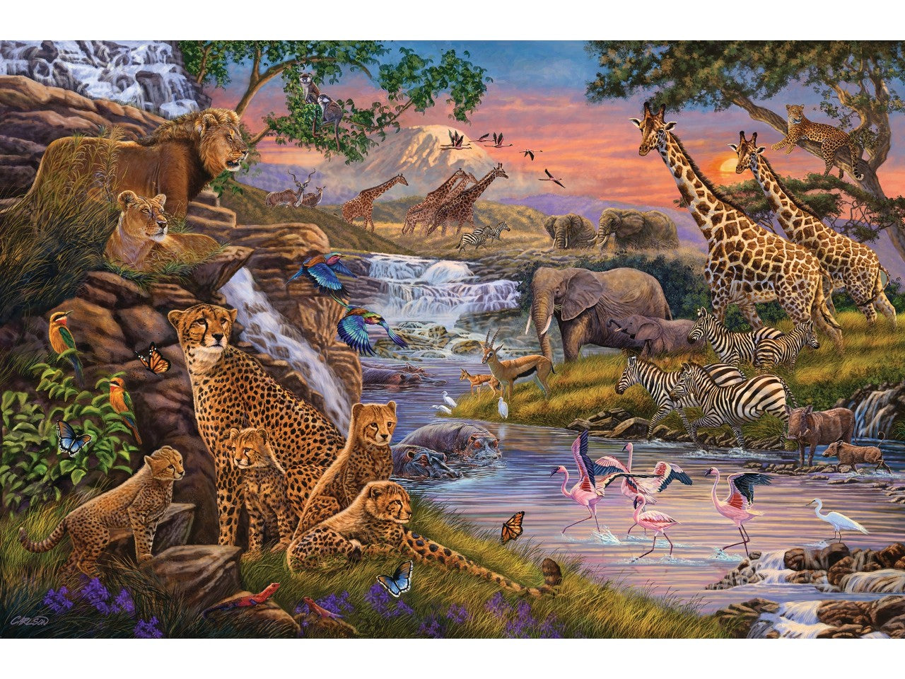 Puzzle 3000 pezzi il regno animale 16465 3