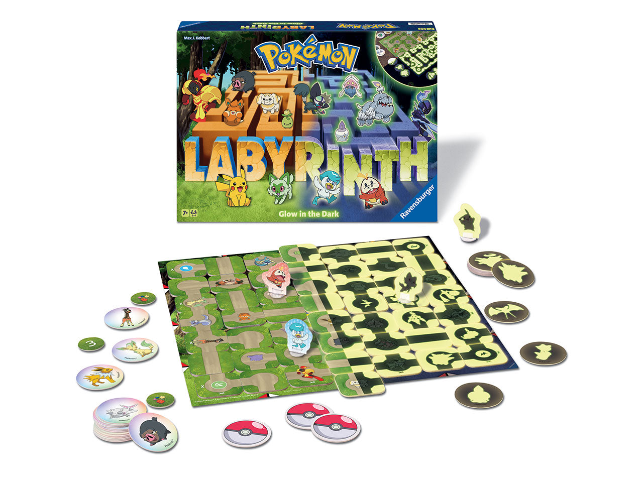 Pokemon Labyrinth Glow in the Dark - Gioco da Tavolo - Ravensburger