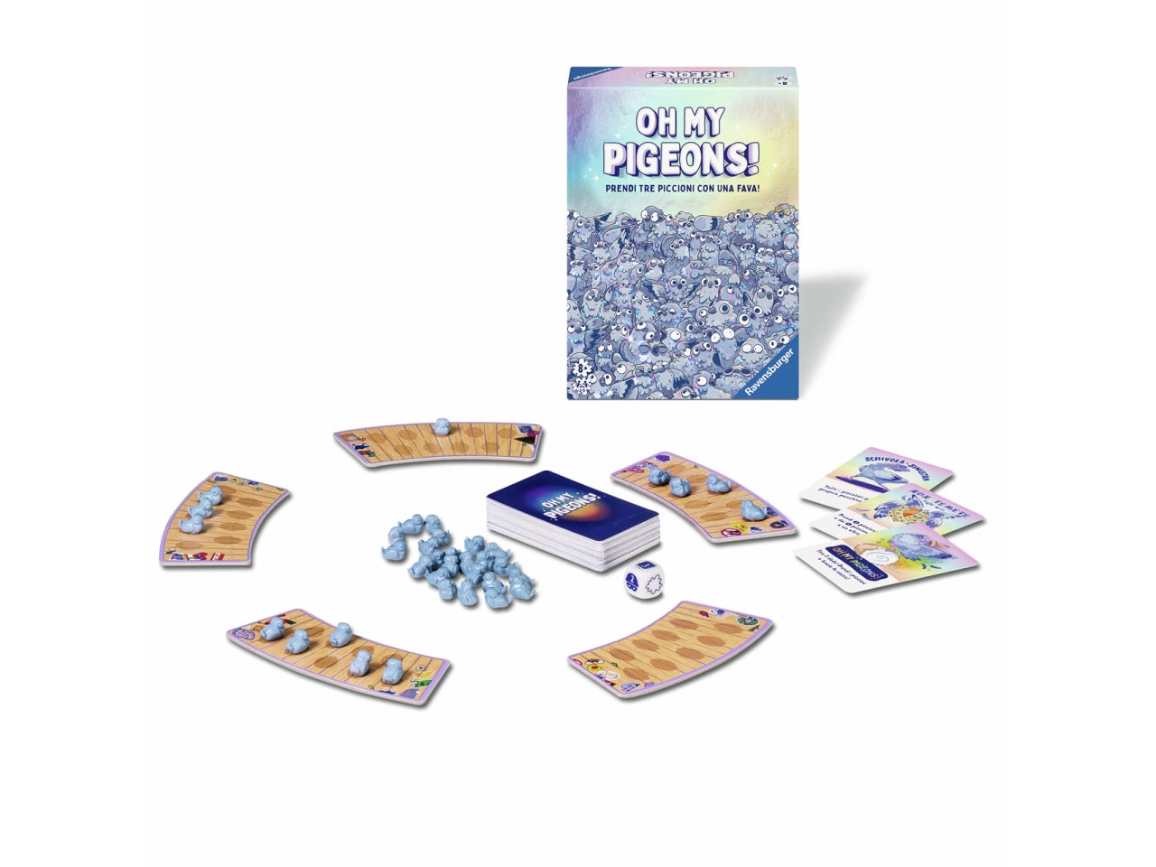 Oh my pigeons! gioco da tavolo acchiappa i piccioni per bambini dai 8+ anni, 2-5 giocatori - Ravensburger