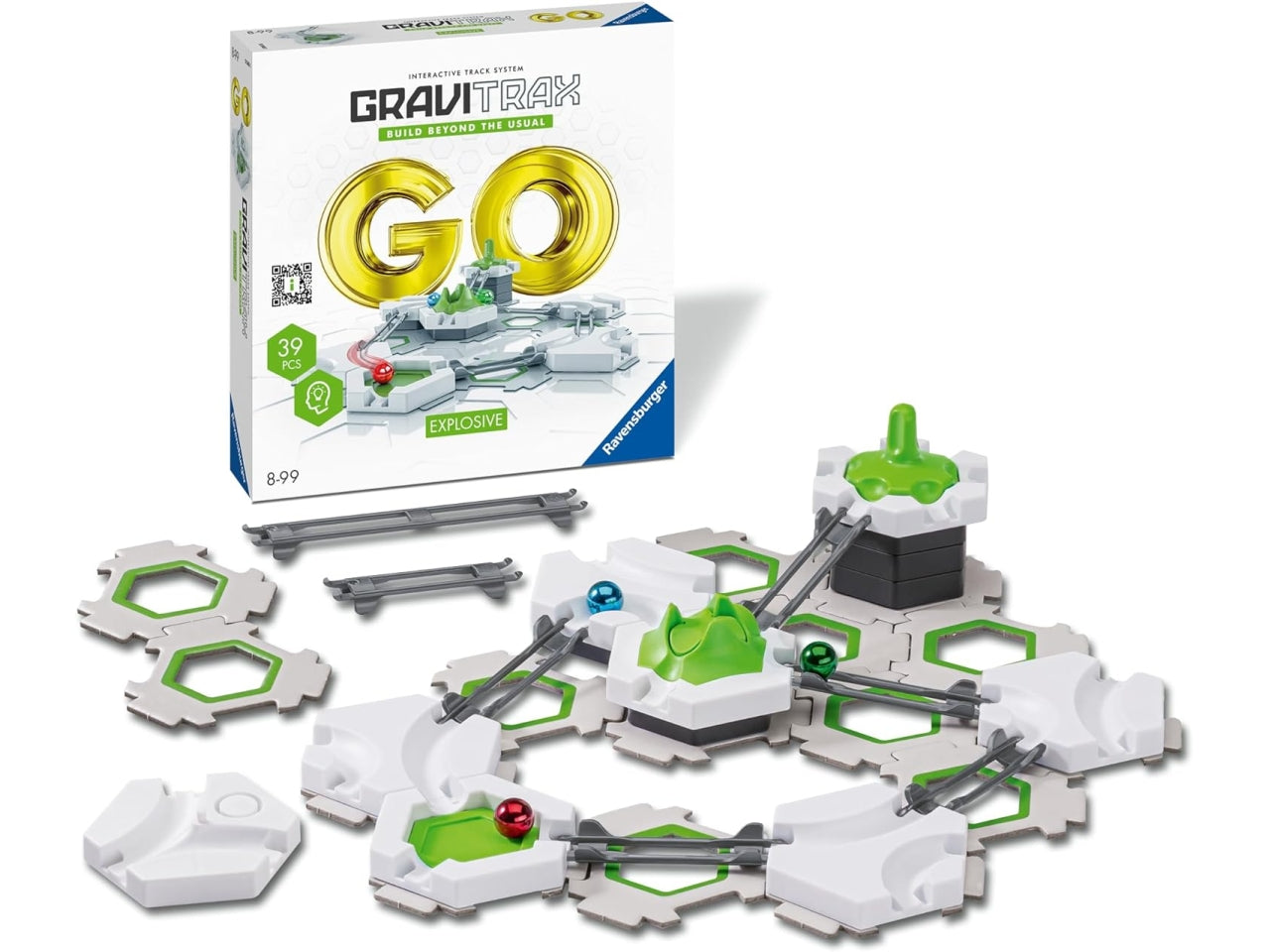 Gravitrax go Explosive Ravensburger, gioco di costruzioni per bambini di 8+ anni