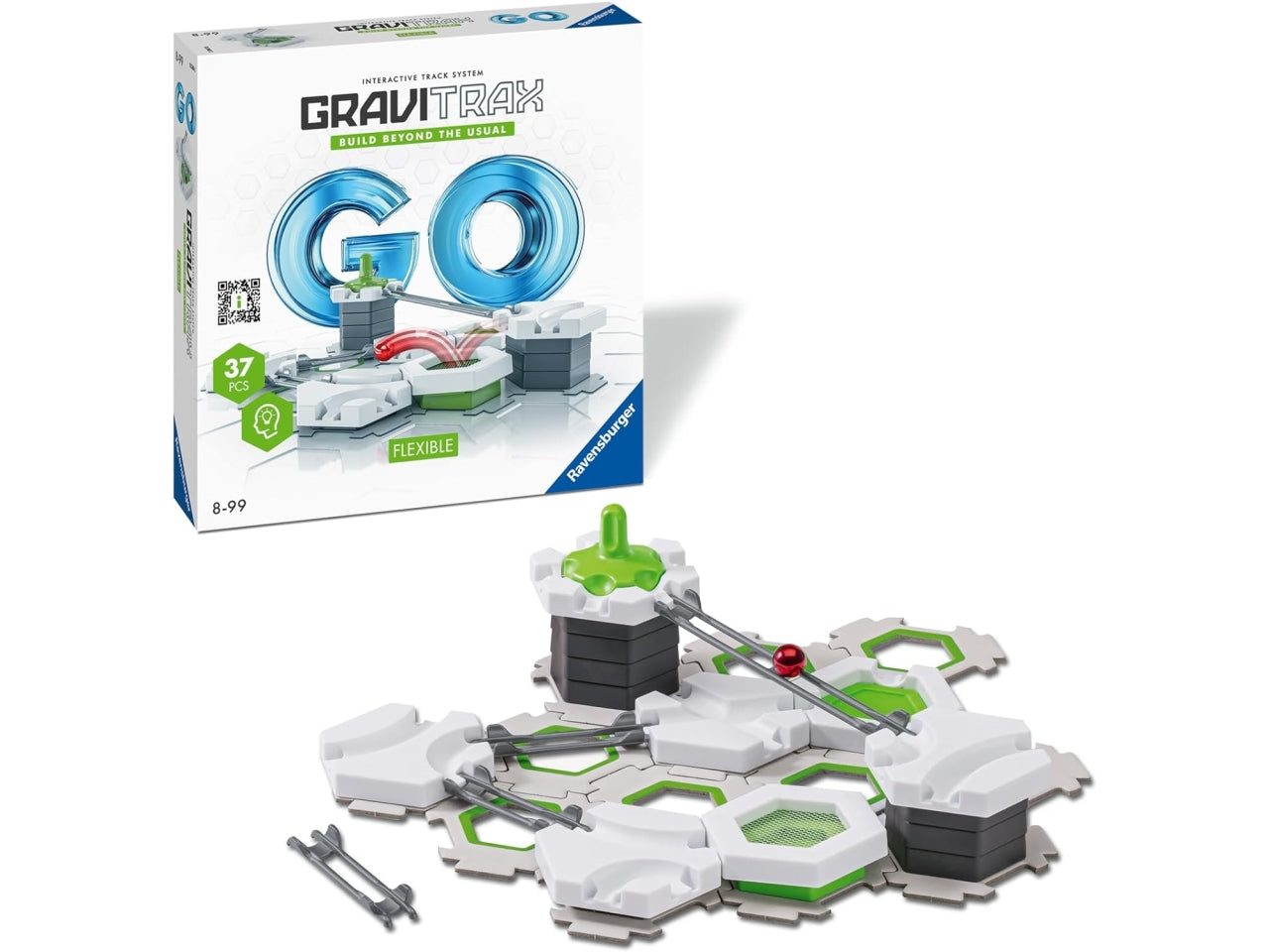 Gravitrax go Flexible Ravensburger, gioco di costruzioni per bambini di 8+ anni