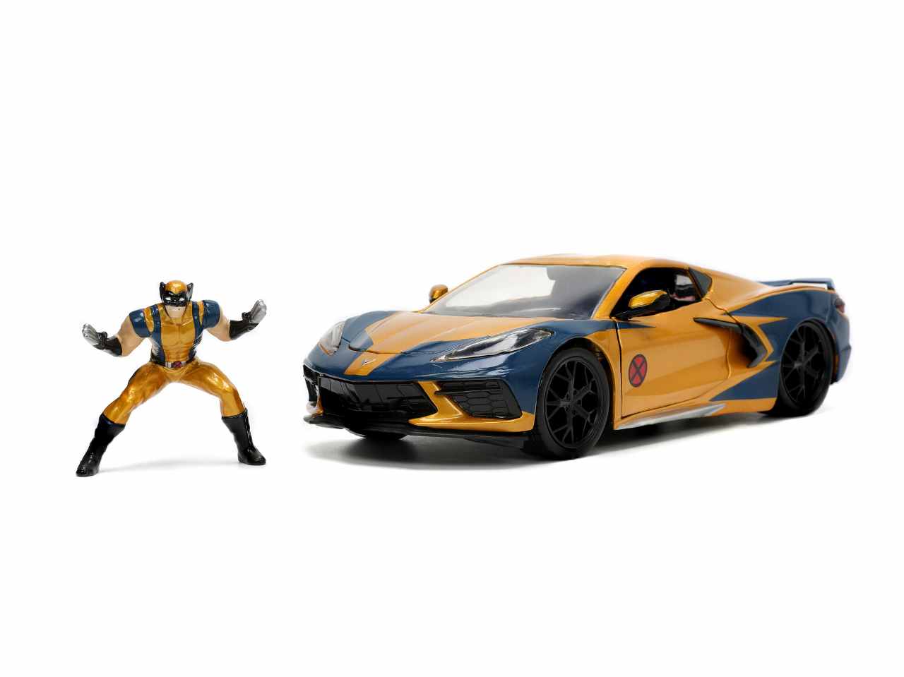 Wolverin Chevy Corvette in Die- Cast 1:24 X-men Jada Toys