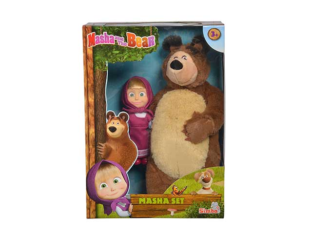 Masha e l'orso pers.12cm+peluche 109301072