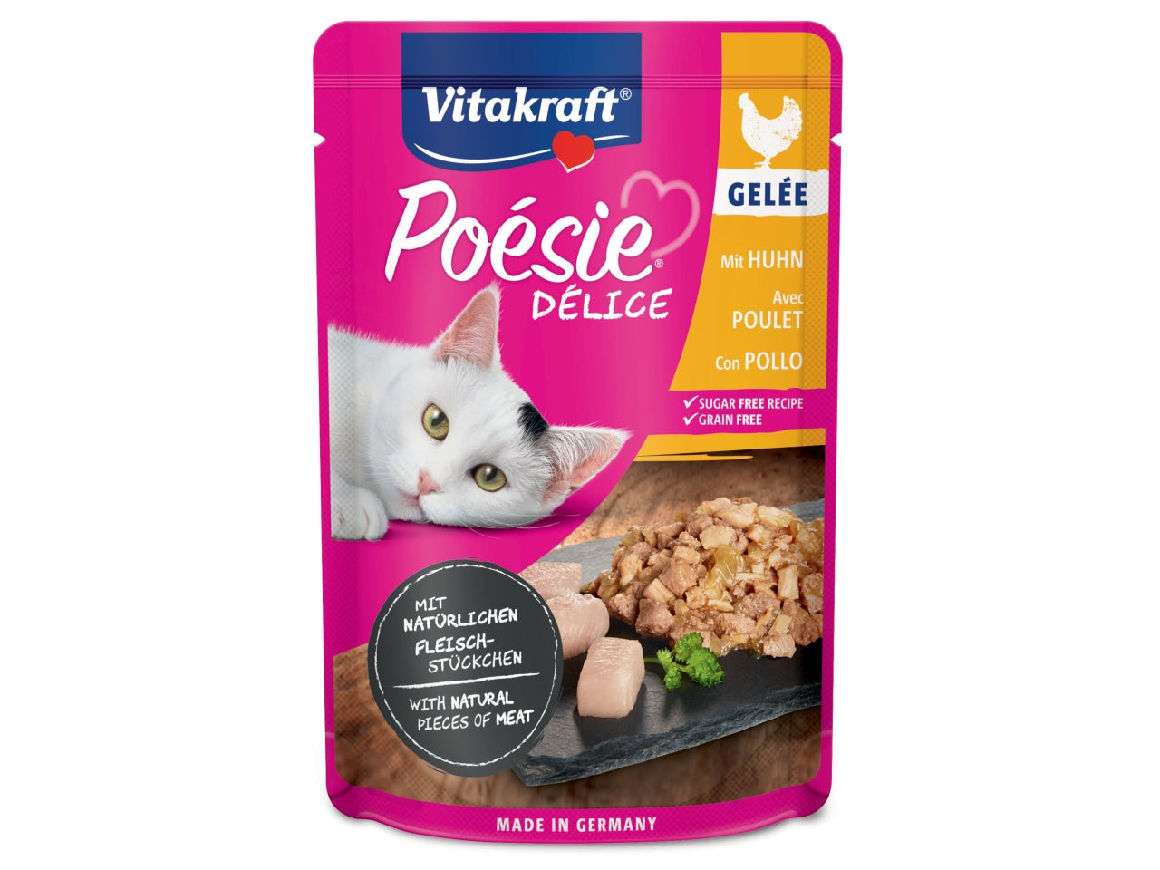 Poésie déligelee pollo 85gr alimento umido per gatti