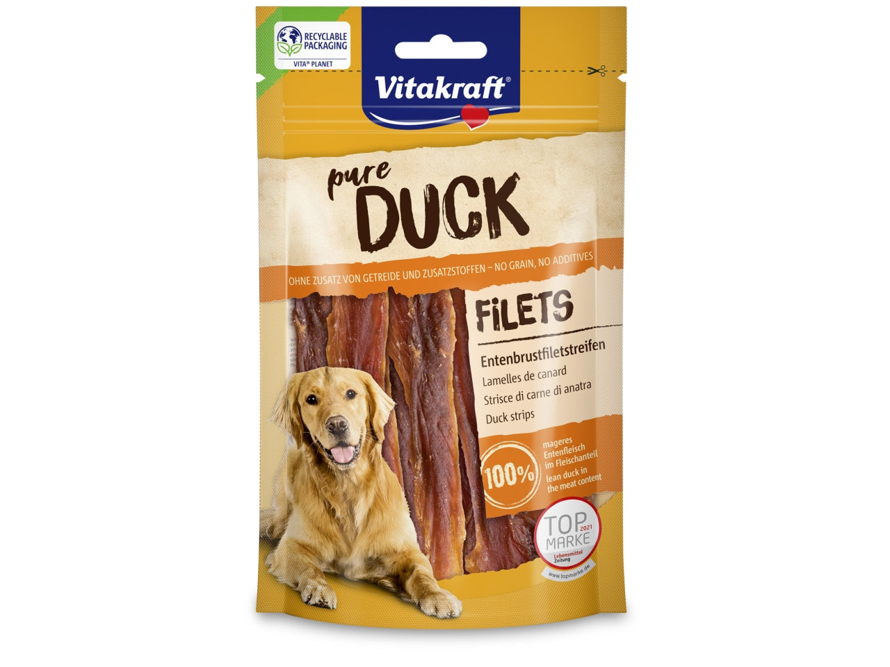 Duck - strisce di carne di anatra 80gr snacks per cani