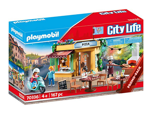 Playmobil pizzeria c/giardino 70336
