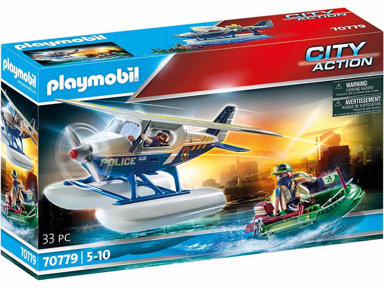 Playmobil idrovolante della poliz.70779