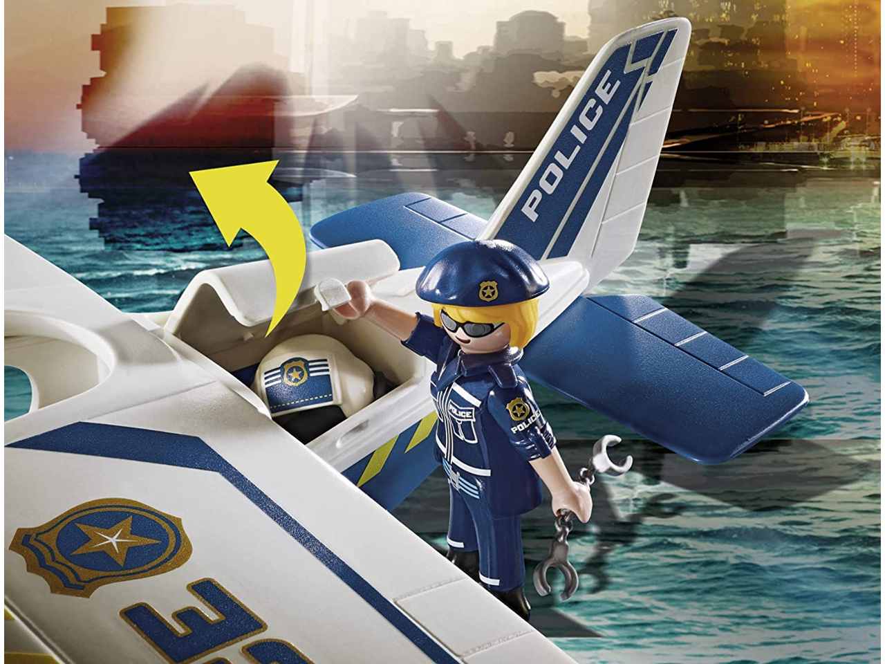 Playmobil idrovolante della poliz.70779