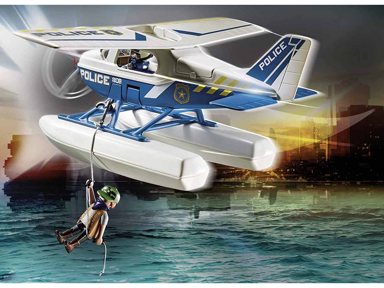 Playmobil idrovolante della poliz.70779