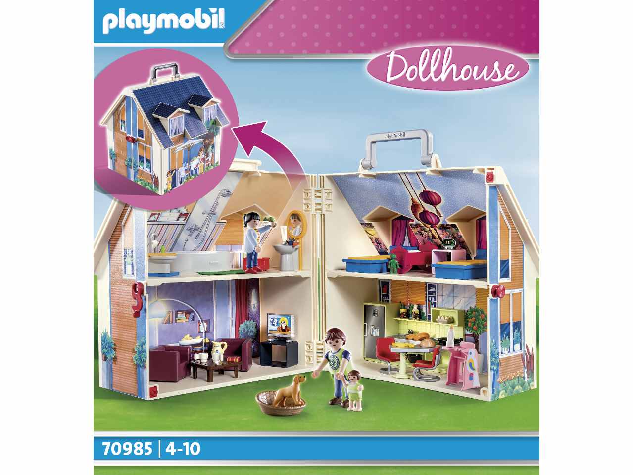 Playmobil take along dollhouse 70985