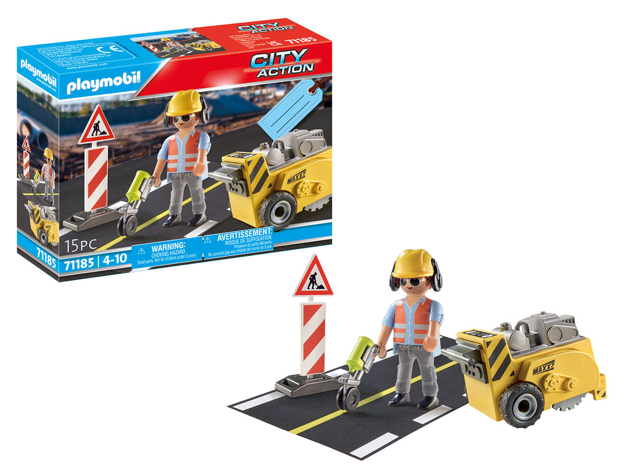 Playmobil city action manutenzione stradale