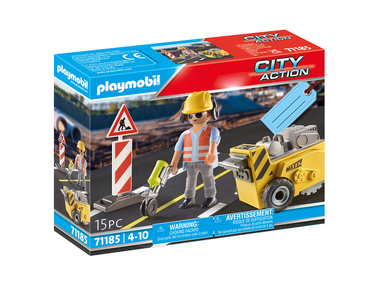 Playmobil city action manutenzione stradale