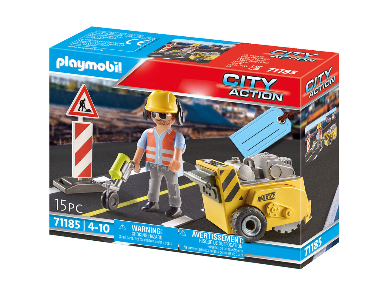 Playmobil city action manutenzione stradale