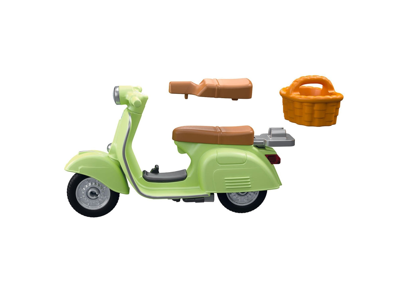 Playmobil 1969 Vespa 150 Sprint Veloce Verde Chiaro, scooter retrò con personaggio, accessori e cestino, giocattolo per bambini dai 5 anni in su | Playmobil