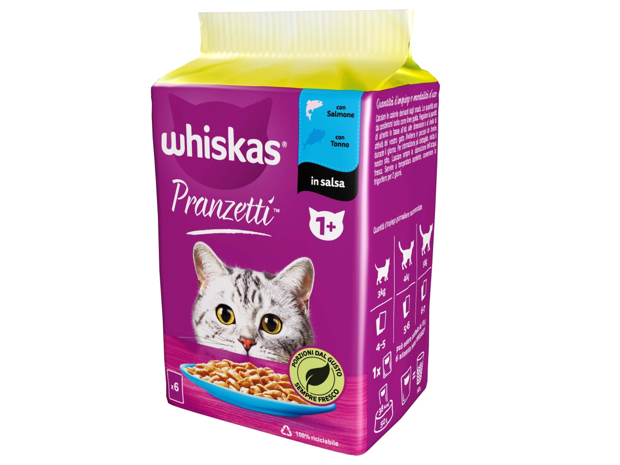 Whiskas pranzetti pesce 1+ $