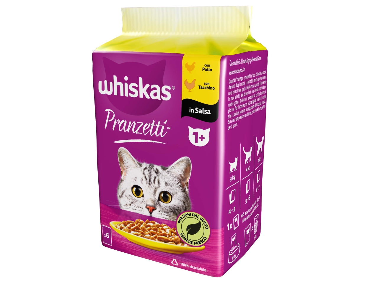 Whiskas pranzetti carni bianche 1+ $