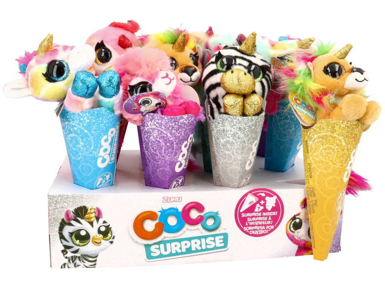 Coco cones peluche c/sorpresa zu-9601$