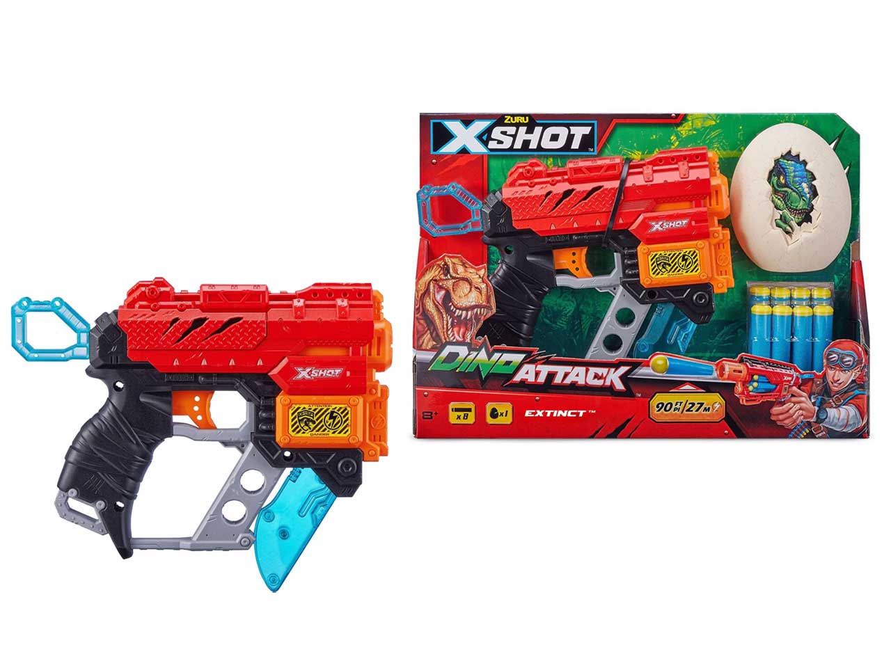 X-shot Pistola Giocattolo dino attack extinct