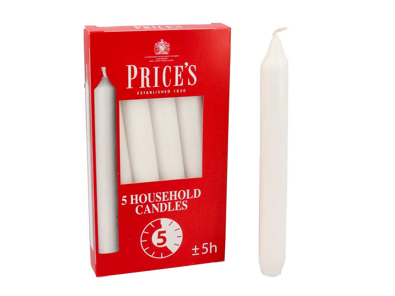 Candele steariche h10 5 pezzi hc056028