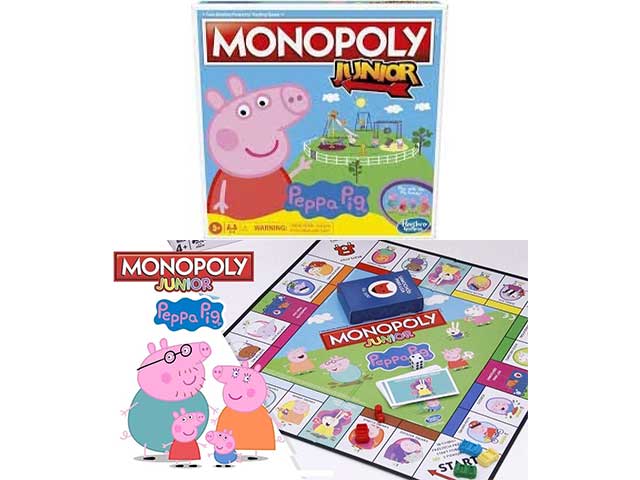 Gioco monopoly junior peppa pig f1656103 $