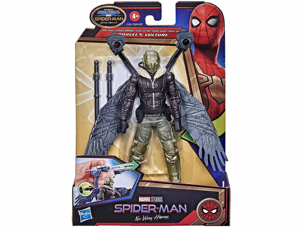 Spiderman 6in deluxe vulture f19195x00#$