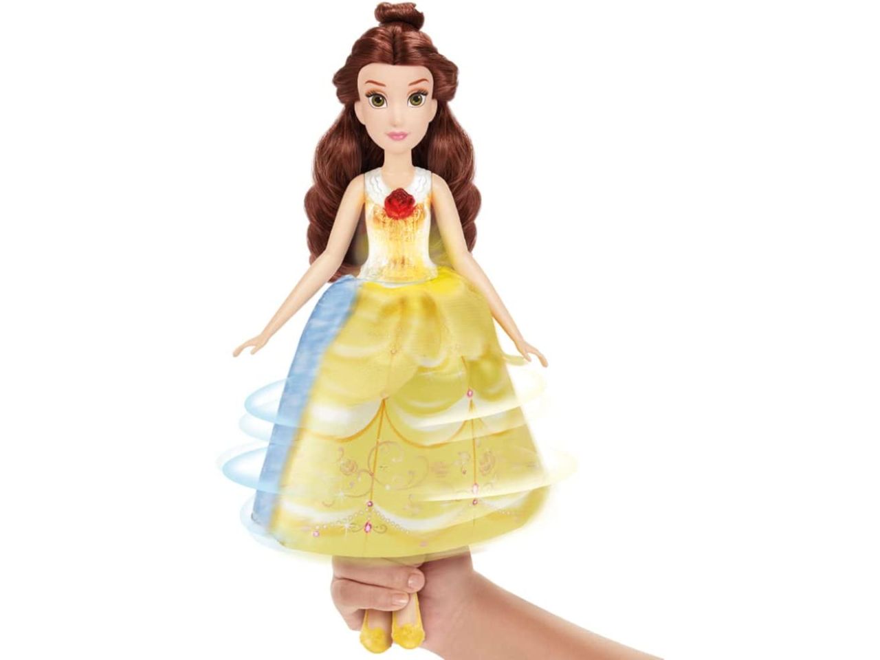 Disney princess bella vestito magico spin & switch