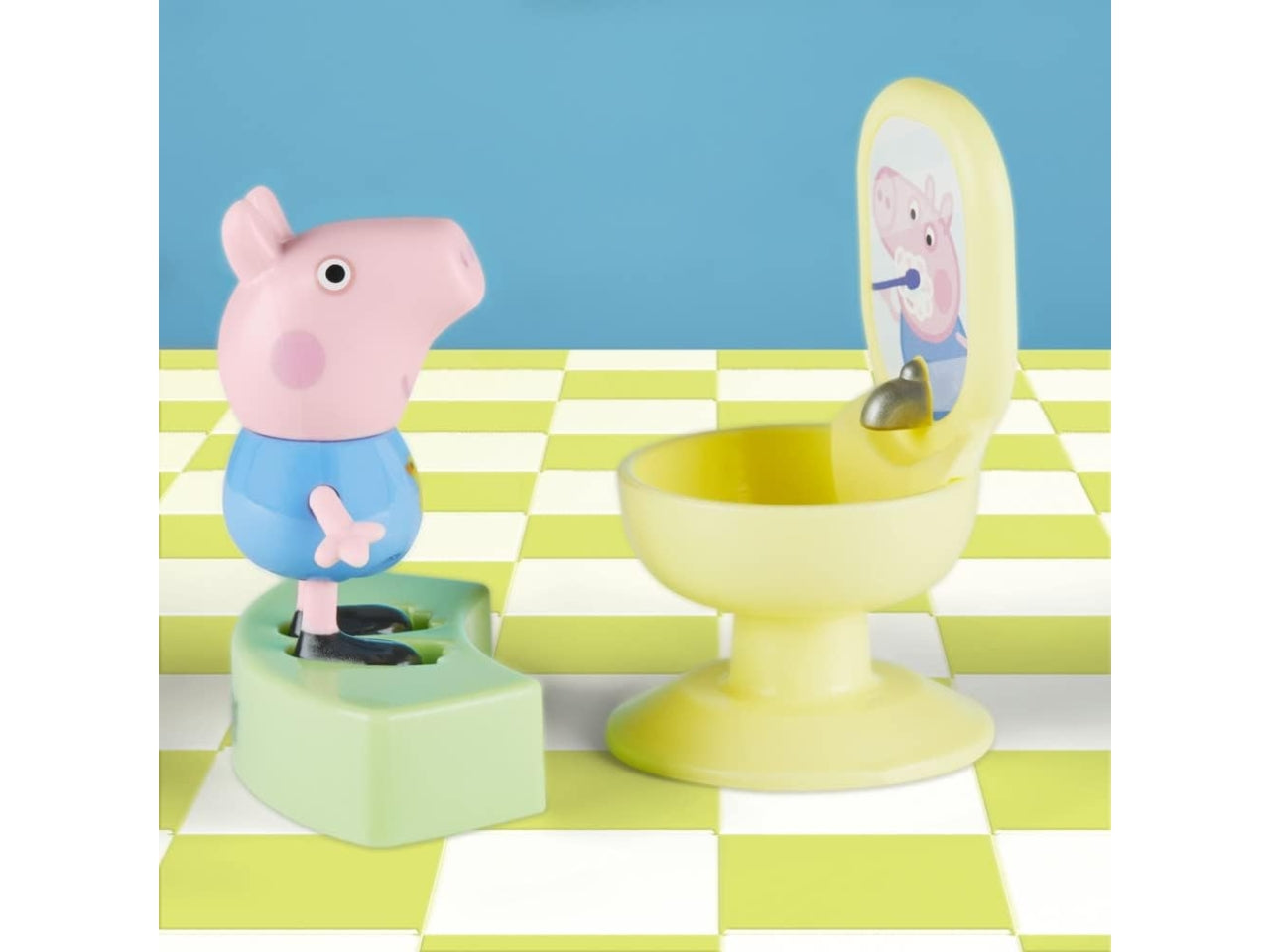 Peppa Pig Georges set da bagno con personaggio e accessori, per bambini 3+ anni, Hasbro