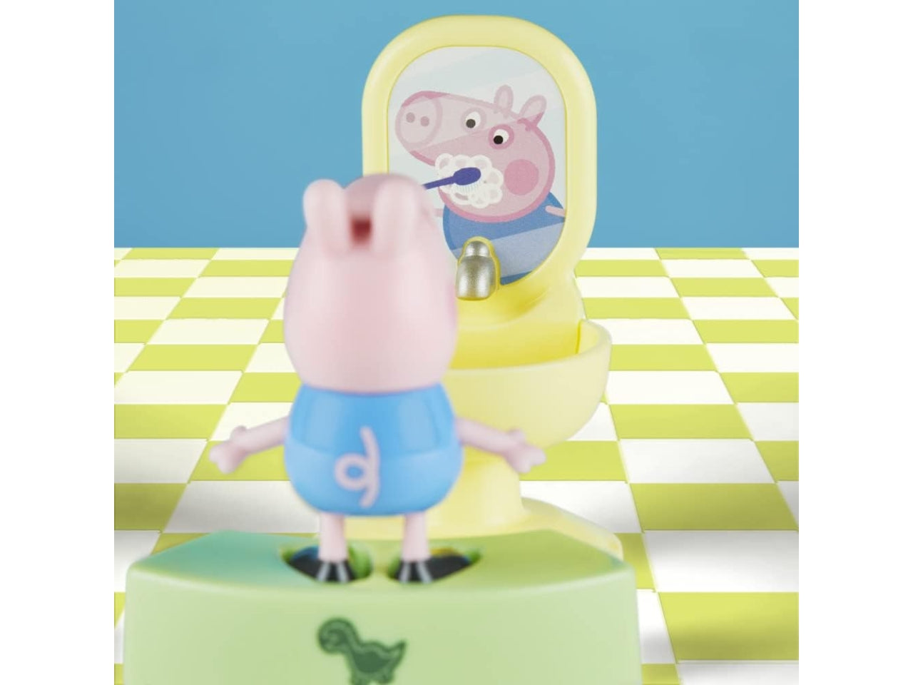 Peppa Pig Georges set da bagno con personaggio e accessori, per bambini 3+ anni, Hasbro