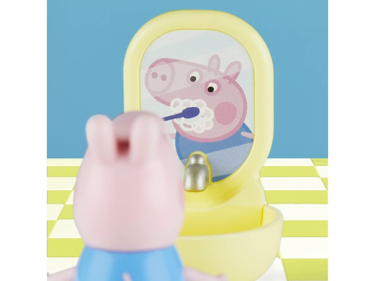 Peppa Pig Georges set da bagno con personaggio e accessori, per bambini 3+ anni, Hasbro