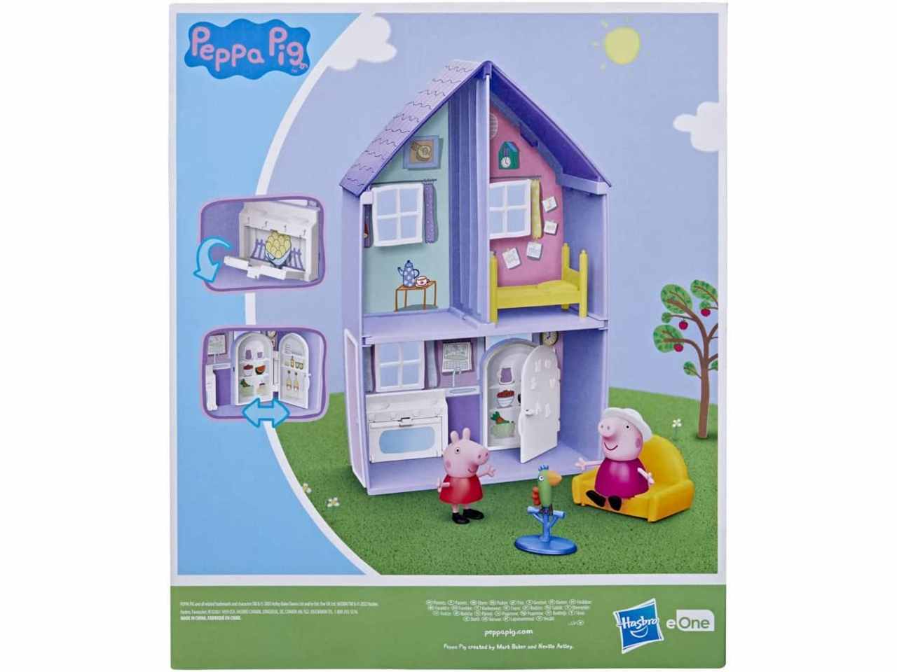 Peppa pig e la casa dei nonni con 2 personaggi