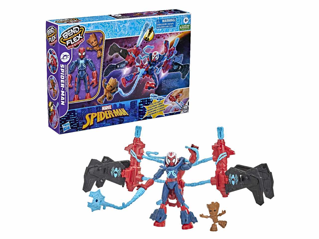 Spiderman bend e flex space mission j.f37395l00 #$