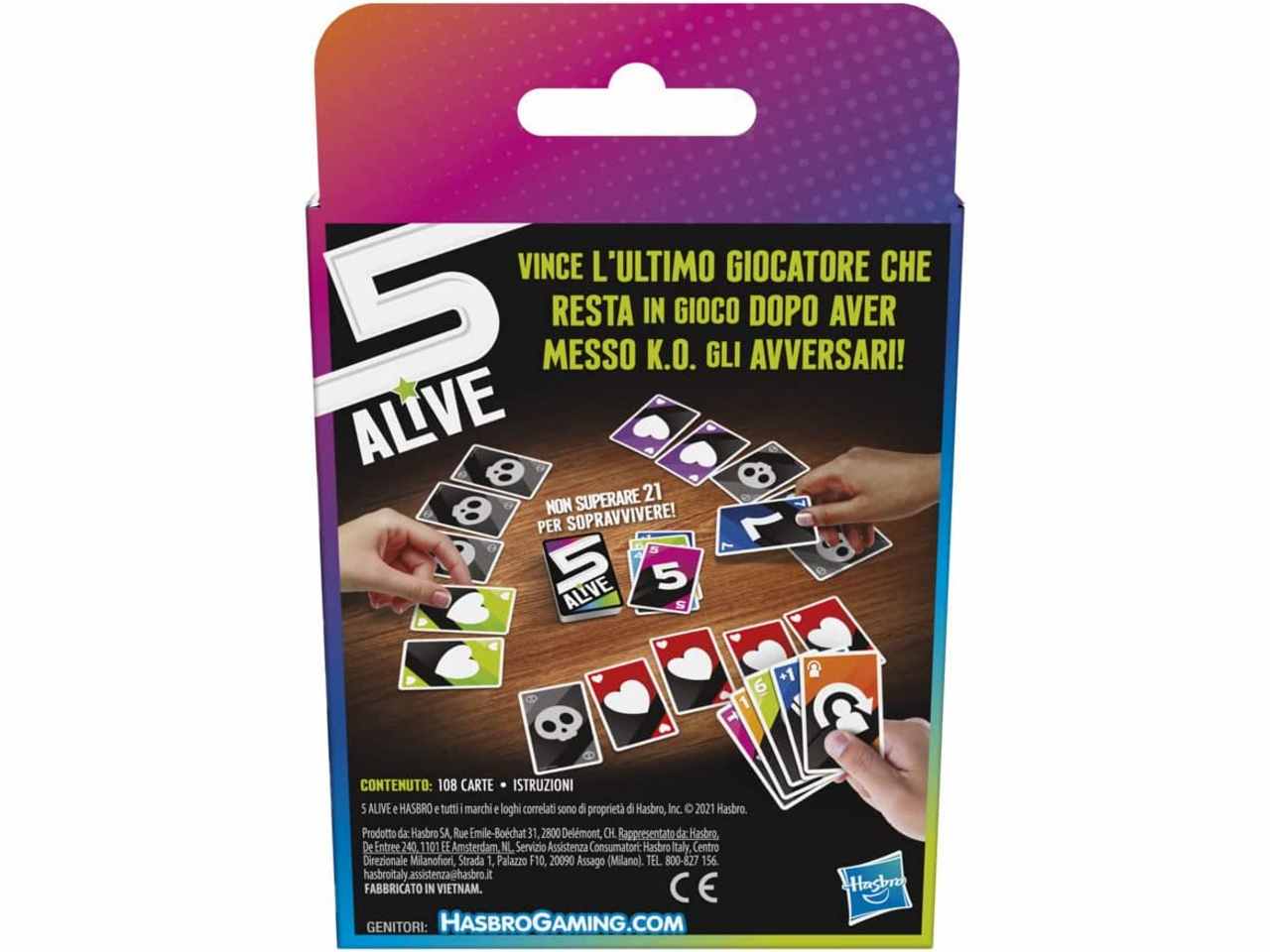 5 alive il gioco di carte f4205103