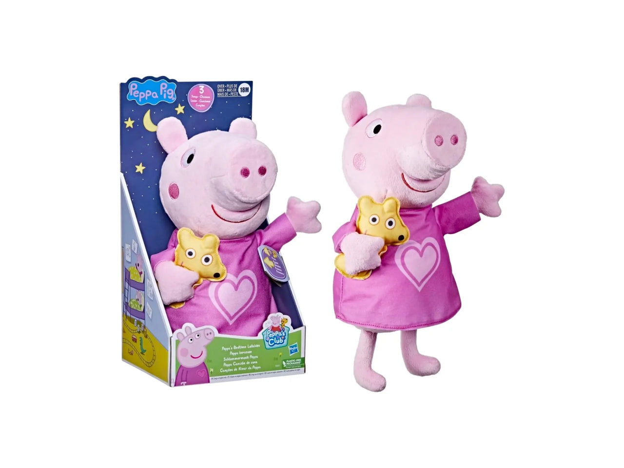 Peluche Lullabies musicale Peppa Pig per bambini dai 18 mesi+, Hasbro