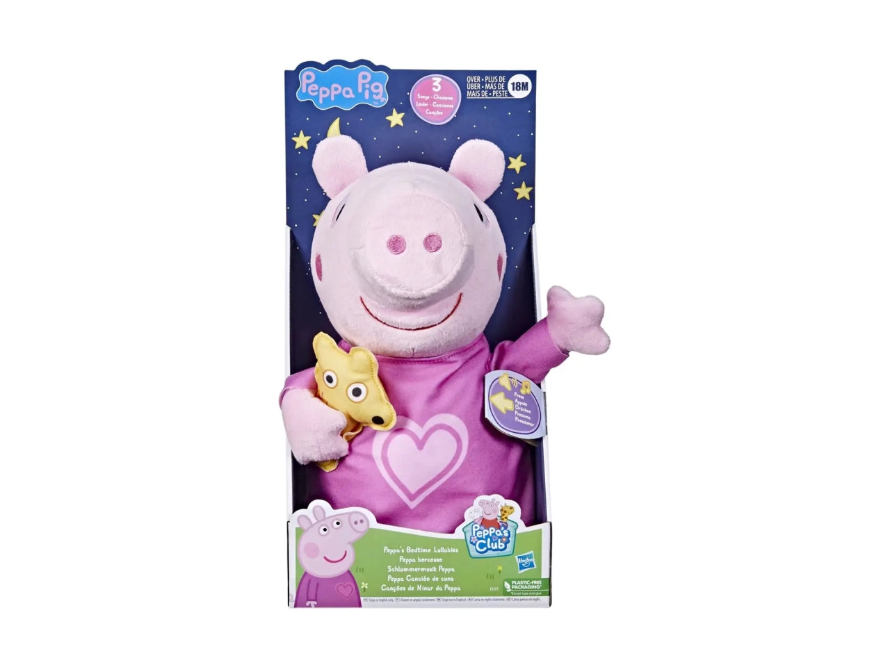 Peluche Lullabies musicale Peppa Pig per bambini dai 18 mesi+, Hasbro