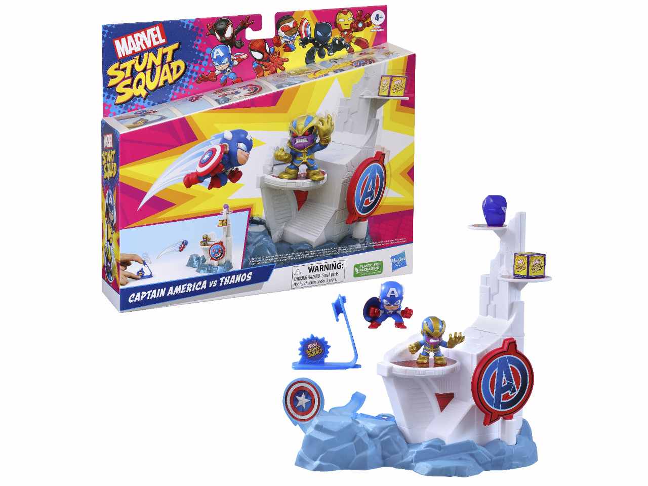 Avengers box stunt squad playset$