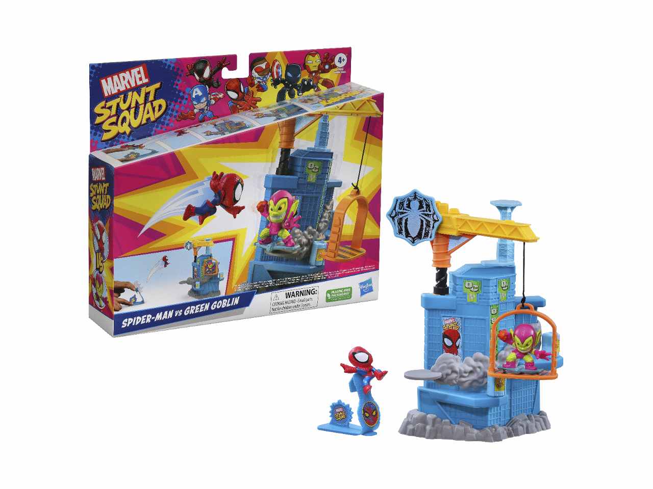 Avengers box stunt squad playset$