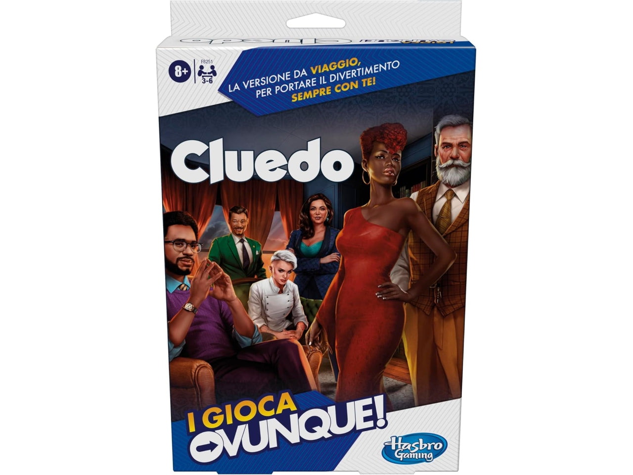 Cluedo, I Gioca Ovunque, gioco dagli 8 anni in su, gioco portatile per 3-6 giocatori, gioco da viaggio | Hasbro