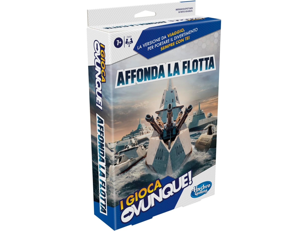 Affonda la Flotta, I Gioca Ovunque, gioco dai 7 anni in su, gioco portatile per 2 giocatori, gioco da viaggio per bambini e bambine | Hasbro