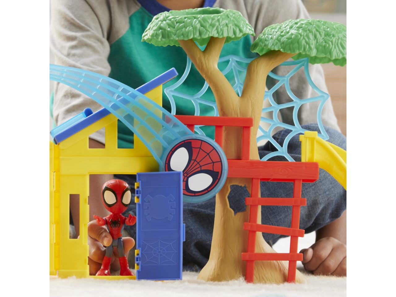 Saf spidey scene playset