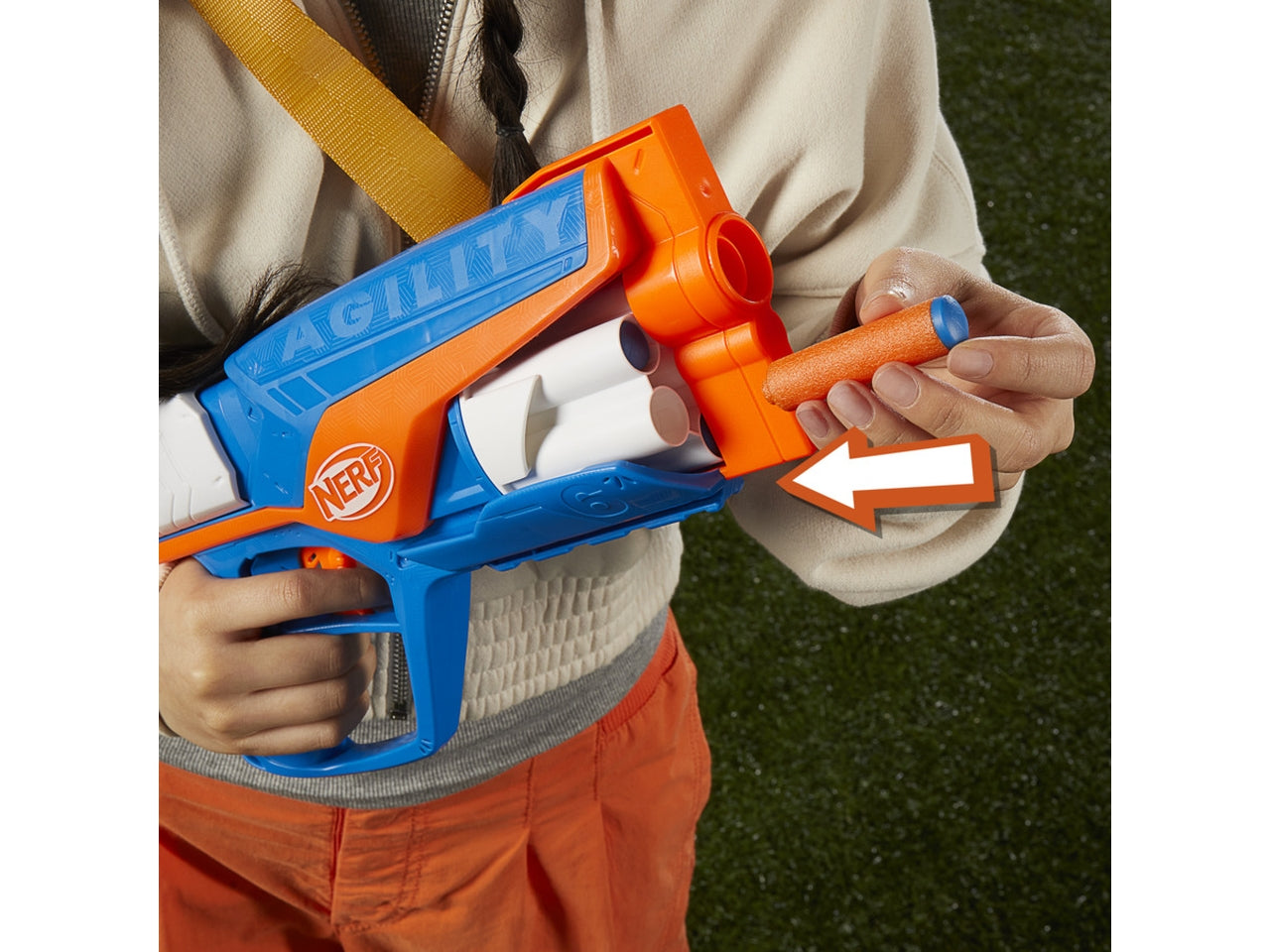 Nerf N-series Agility 12 Proiettili, Pistola giocattolo per bambini - Hasbro