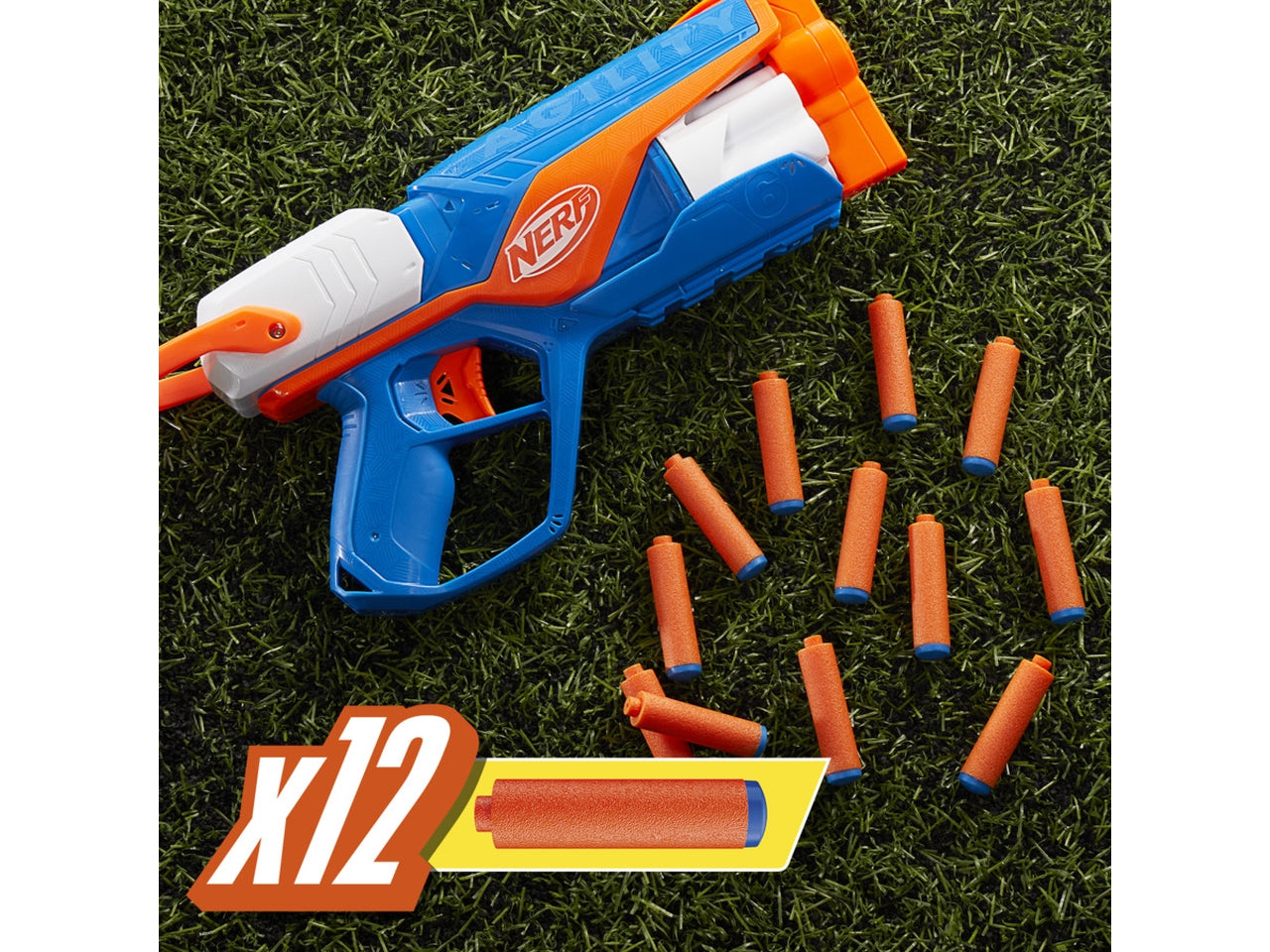 Nerf N-series Agility 12 Proiettili, Pistola giocattolo per bambini - Hasbro