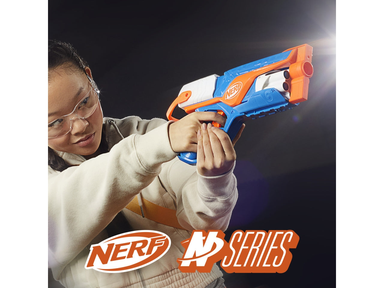 Nerf N-series Agility 12 Proiettili, Pistola giocattolo per bambini - Hasbro