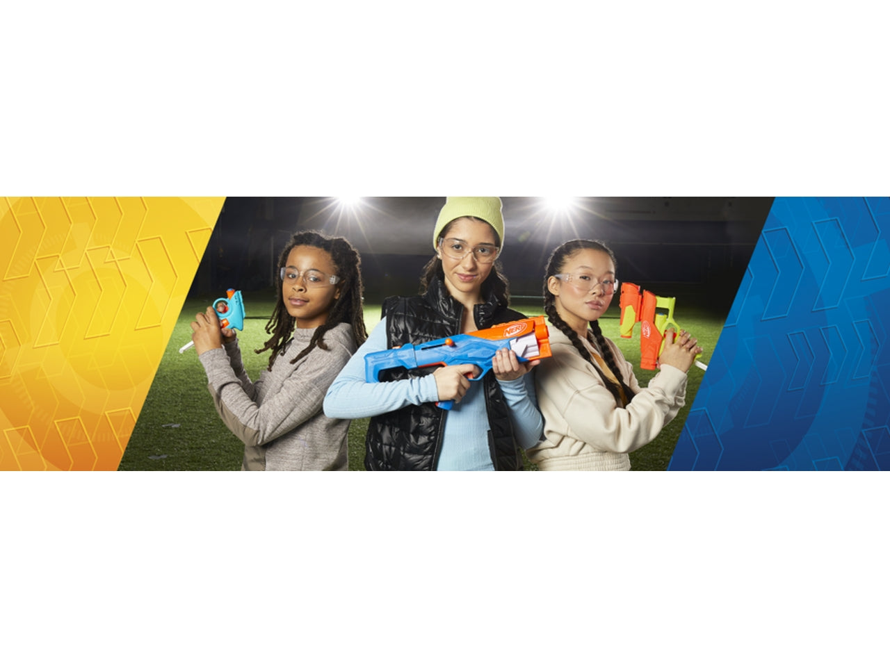 Nerf N-series Gear Up Pack 18 Proiettili, Set 1 Fucile ed 1 Pistola giocattolo per bambini - Hasbro