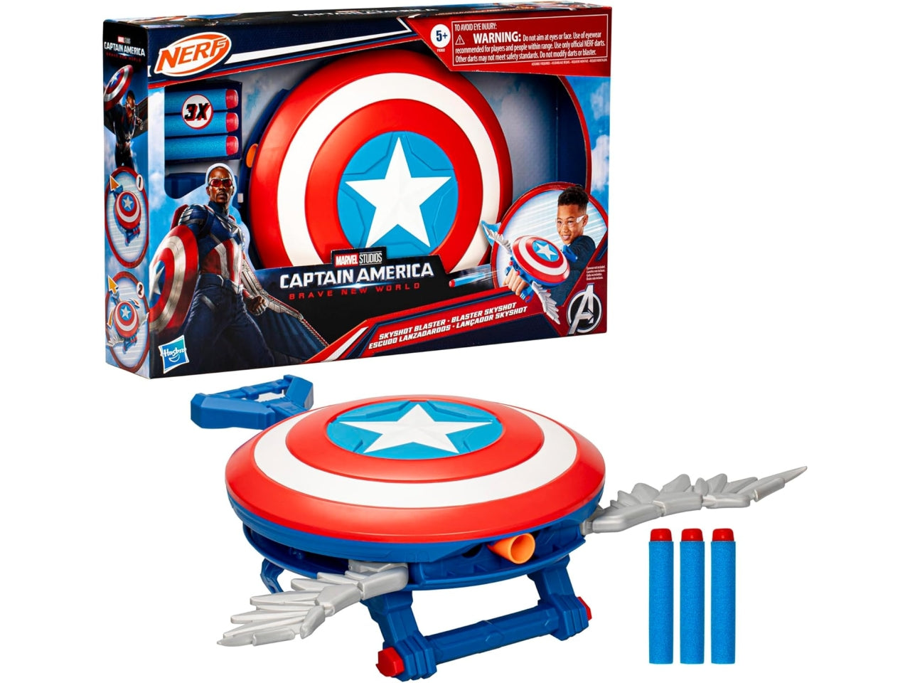 Captain america nwo scudo nerf roleplay, Adatto per 5+ | Hasbro