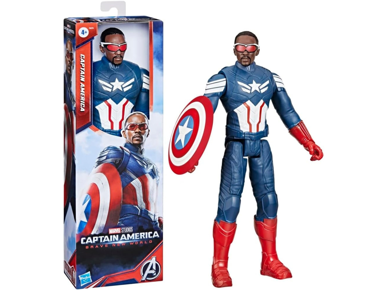 Action Figures Captain America Marvel Nwo Titan Hero età 4+ | Hasbro, Adatto per 4+ | Hasbro