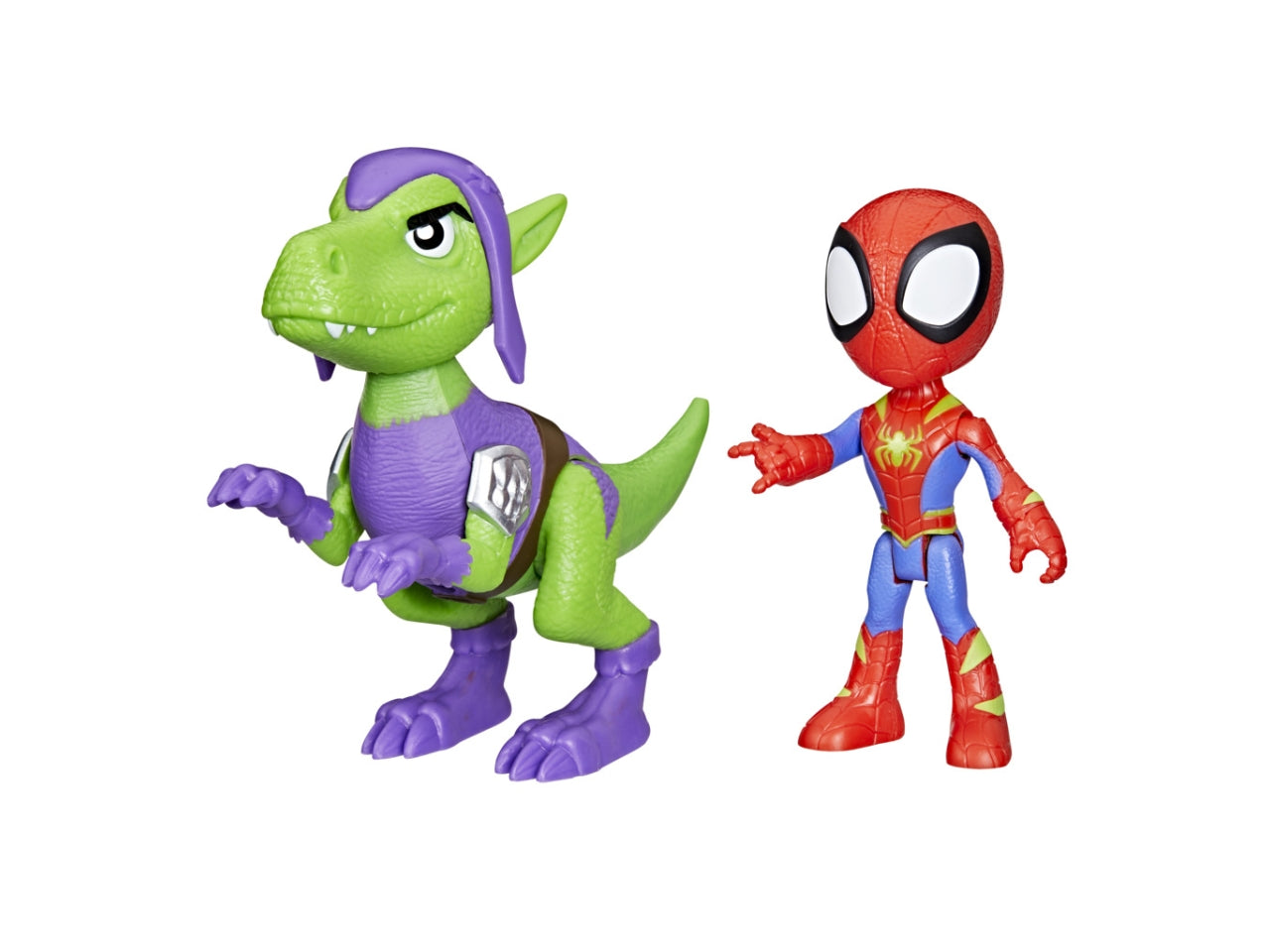 Personaggio Marvel Spidey con Cattivo Dino: Set Spidey e I Suoi Fantastici Amici per Bambini 3+ | Dimensioni 6,4x15,2x17,8 - Hasbro