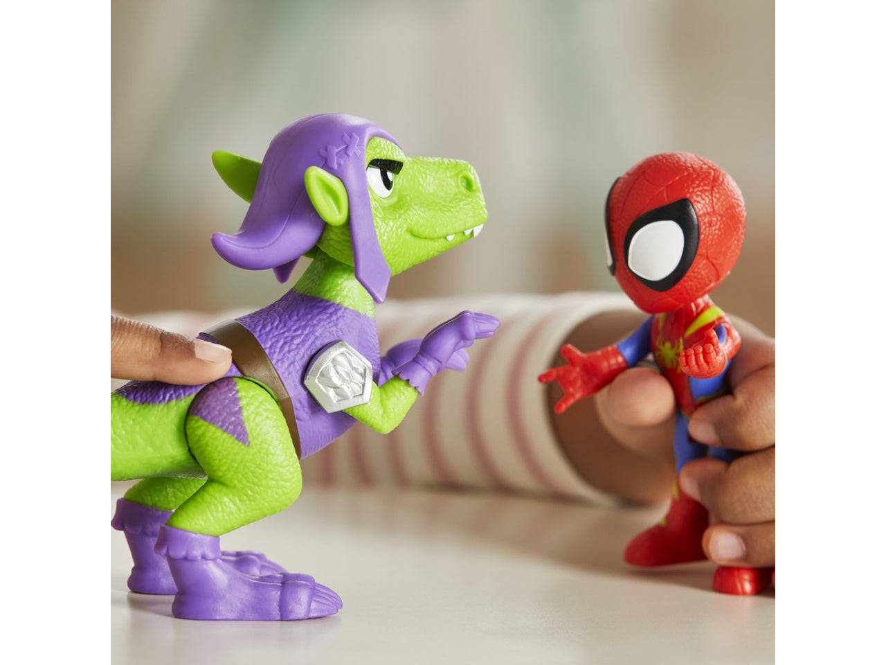 Personaggio Marvel Spidey con Cattivo Dino: Set Spidey e I Suoi Fantastici Amici per Bambini 3+ | Dimensioni 6,4x15,2x17,8 - Hasbro