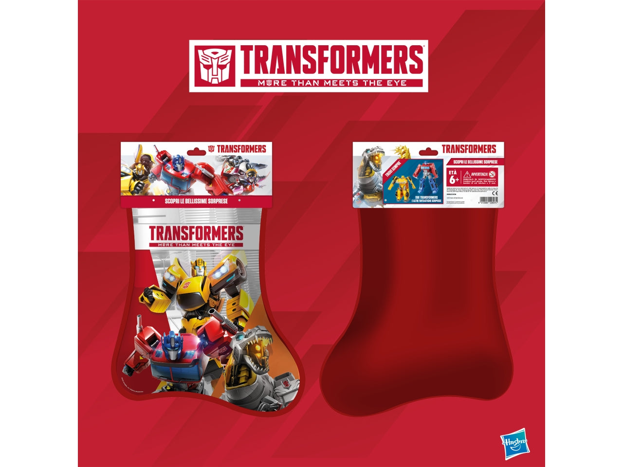 Hasbro calza transfomer $