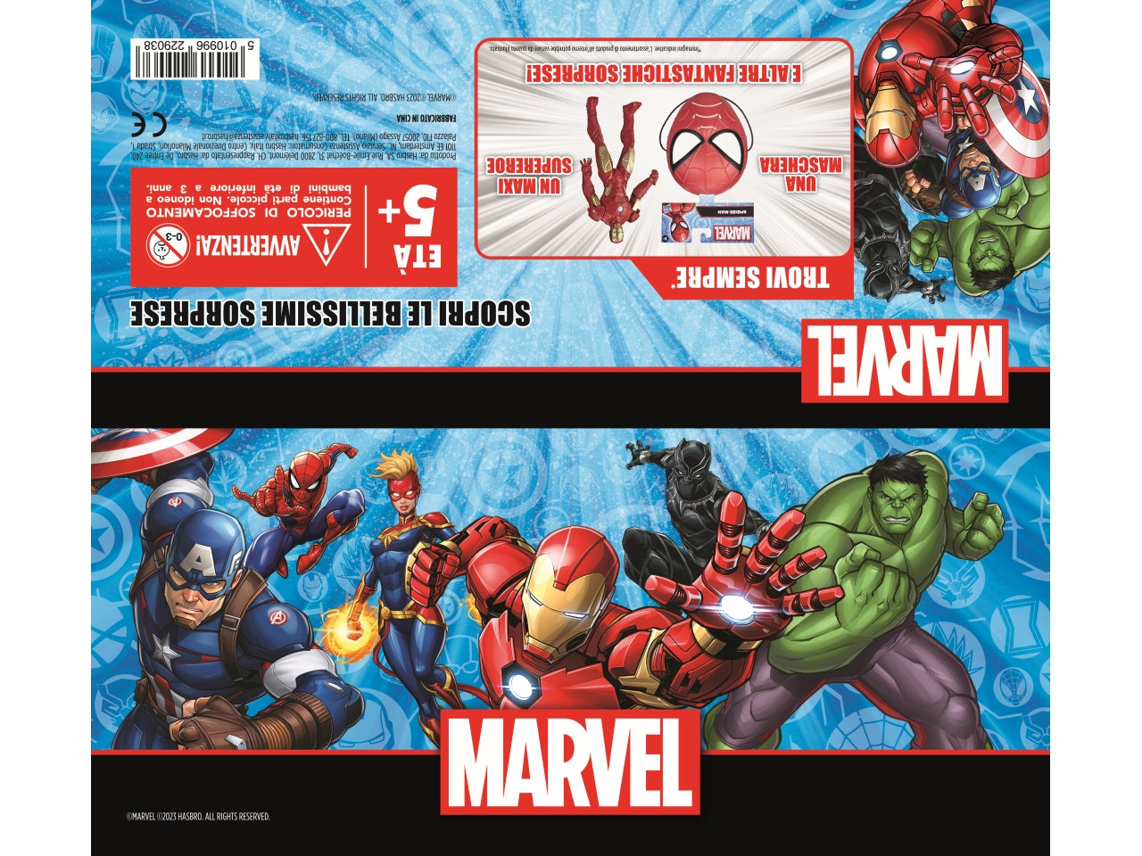 Hasbro calza marvel $