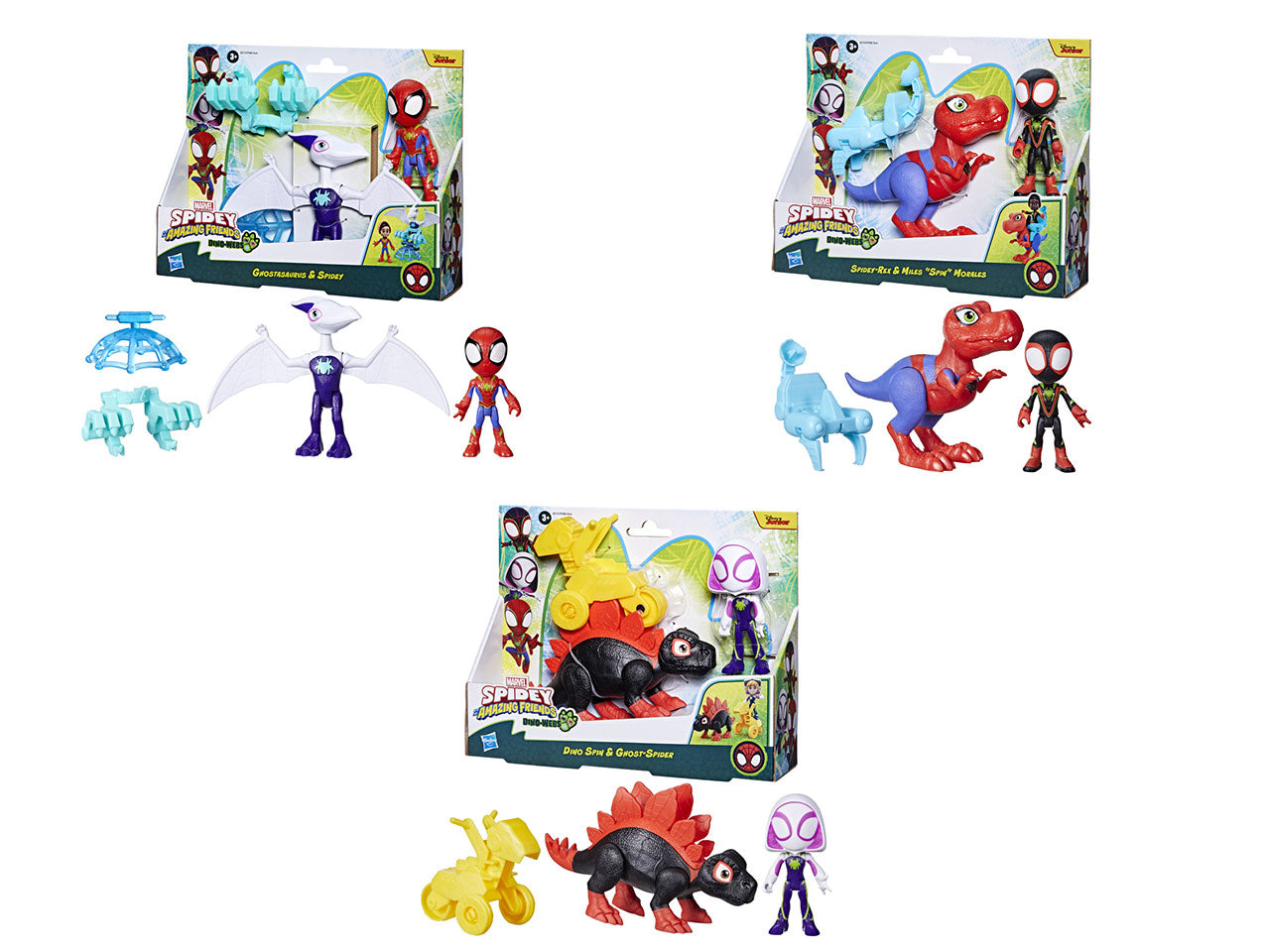 Set Spidey Dino con Personaggio Marvel e Accessori: Spidey e I Suoi Fantastici Amici per Bambini 3+ | Dimensioni 6,7x25,4x20 - Hasbro